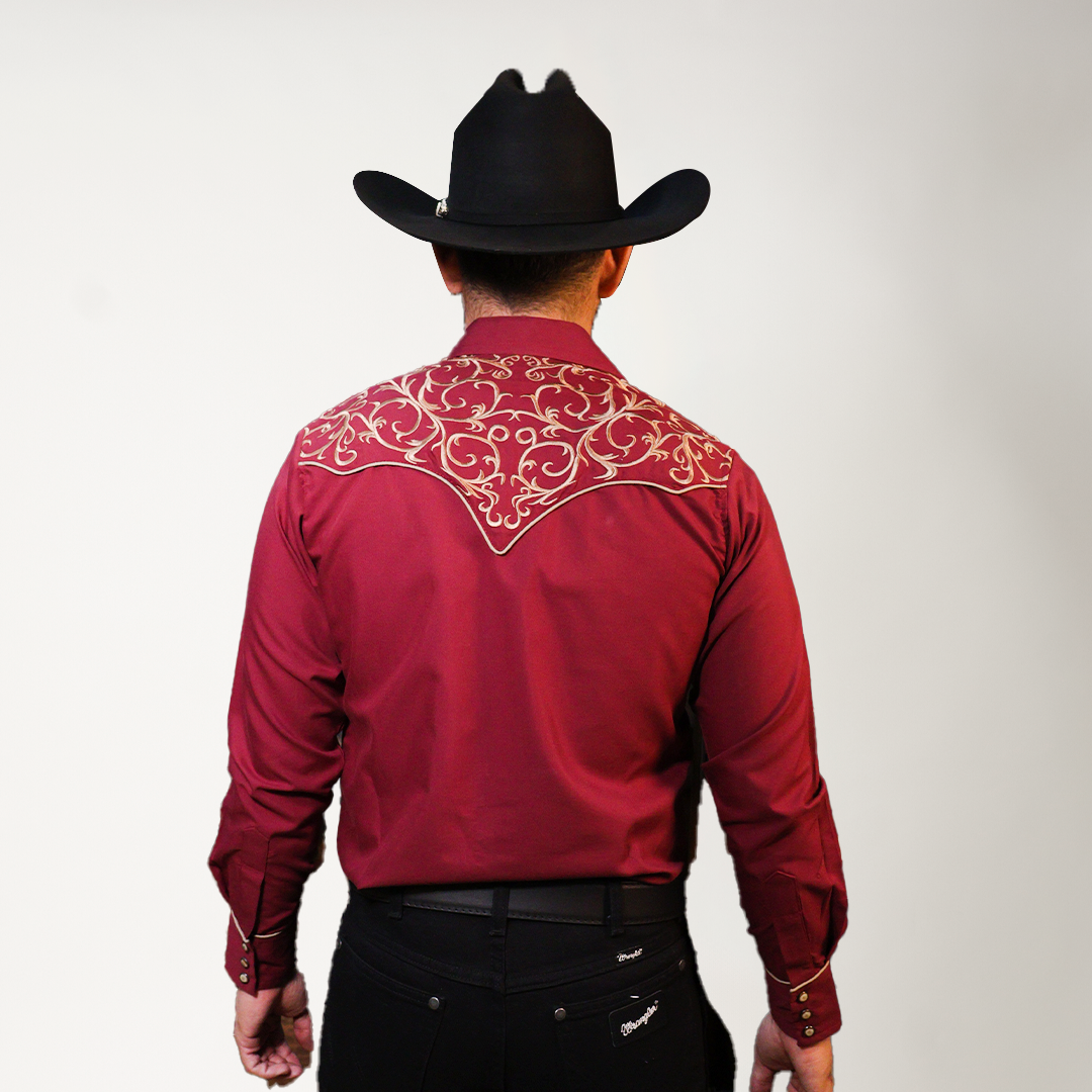 CAMISA VINO BORDADO RAMER 2