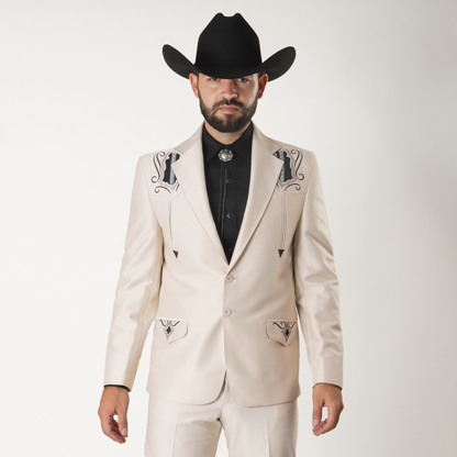 NG-120-5 Traje con Imitación RY Bordado Espigas