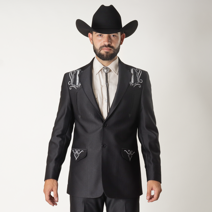 NG-120-5 Traje con Imitación RY Bordado Espigas