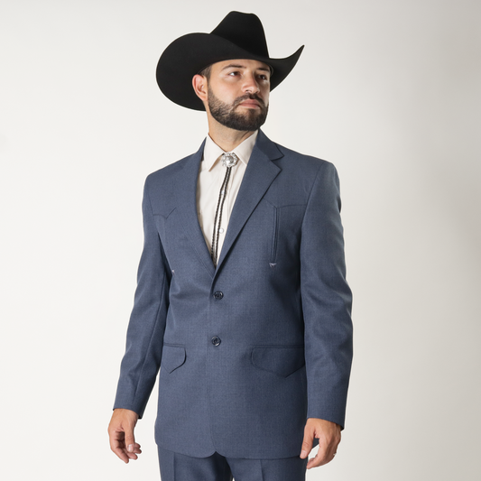 TAP-101 Traje Toledo Azul Pizarra Liso