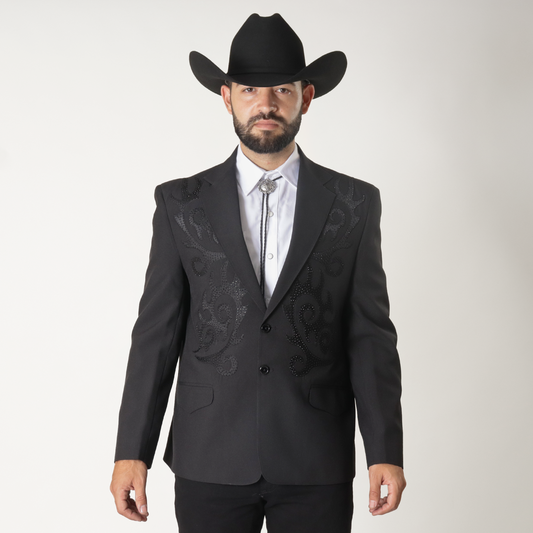 TGO-101 Traje Negro Bordado Valedores