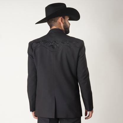 NGP-102-13 Traje Negro b/Ramas al Tono