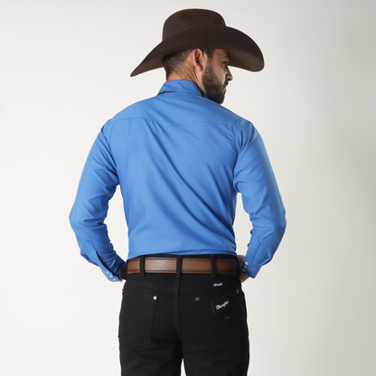 Camisa Caballero Lisa Azul Rey 80200028005