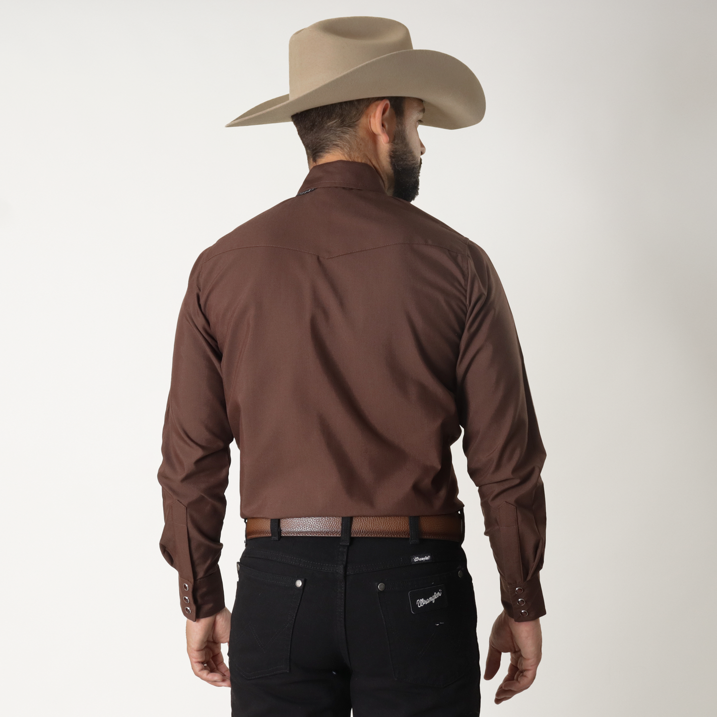 Camisa Caballero Lisa Café 80200015004