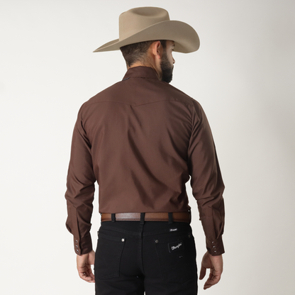 Camisa Caballero Lisa Café 80200015004