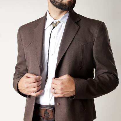 TCO-101 Traje Caporal Toledo Café Oscuro Liso