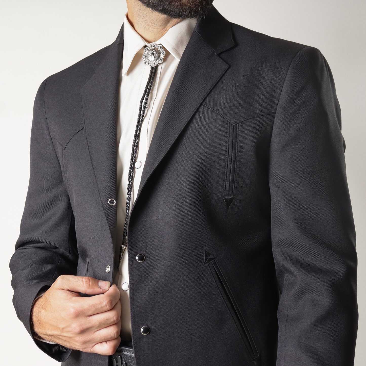 TNG-201 Traje Caporal Toledo Negro Liso