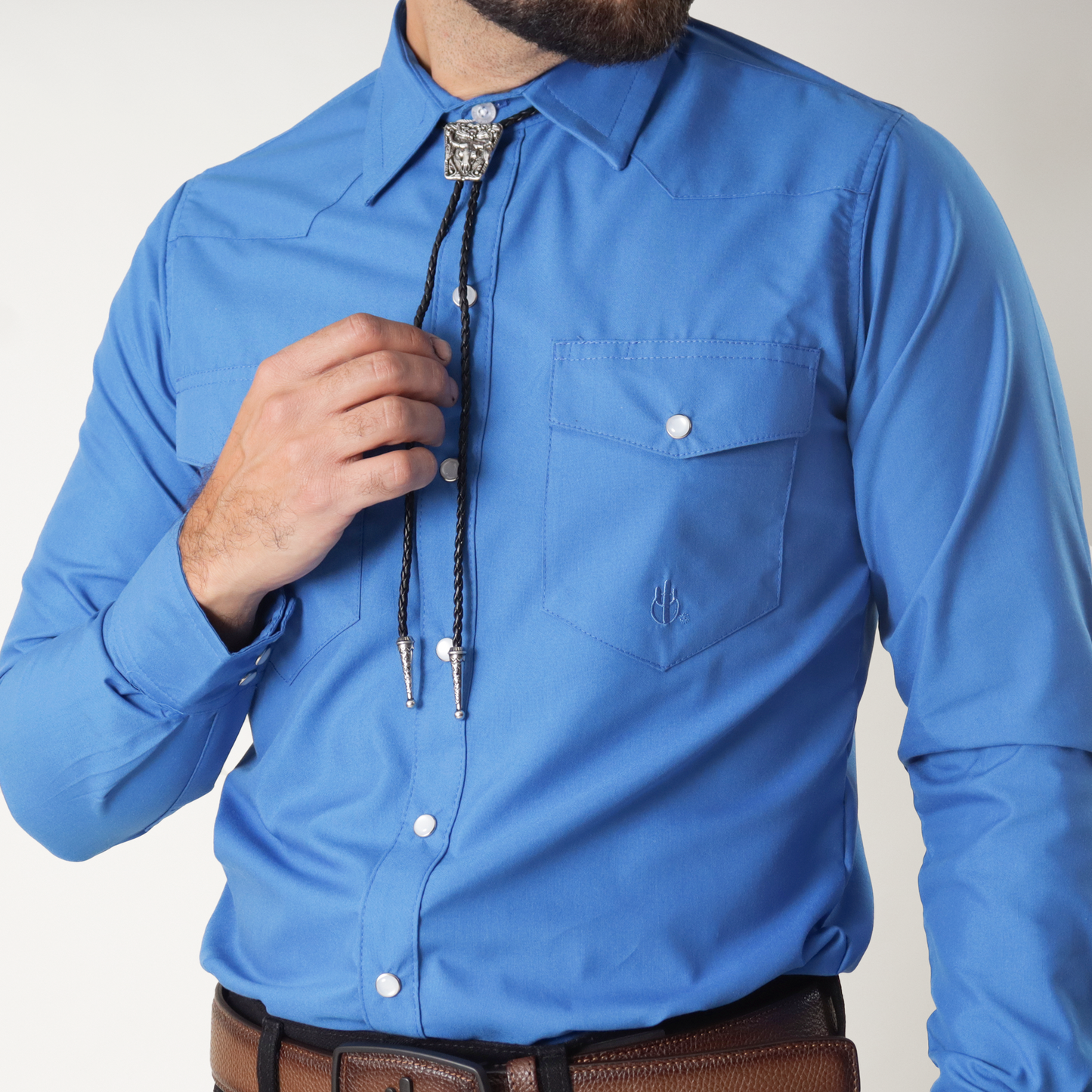 Camisa Caballero Lisa Azul Rey 80200028005