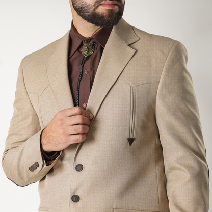 TCM-501  Saco Vaq Toledo Camel c/Coderas