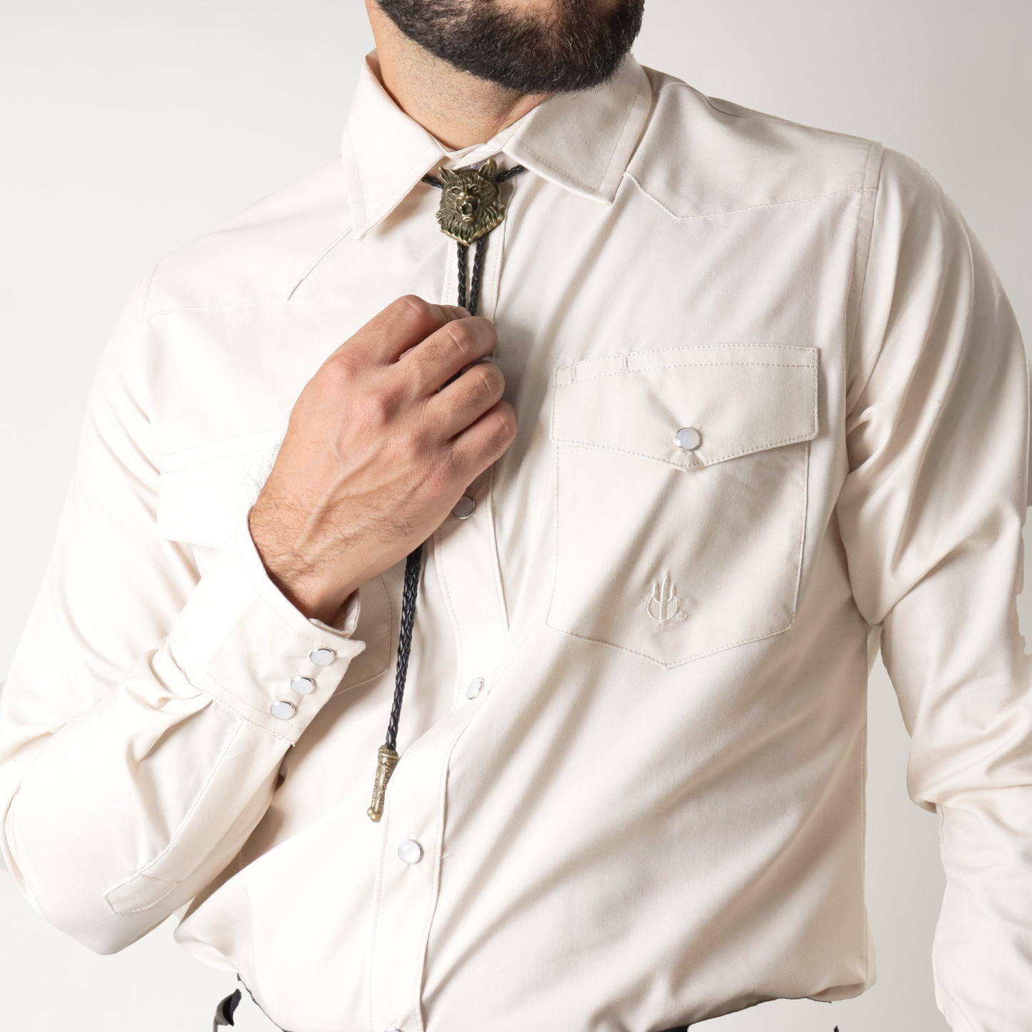 Camisa Caballero Lisa Beige 80200015002
