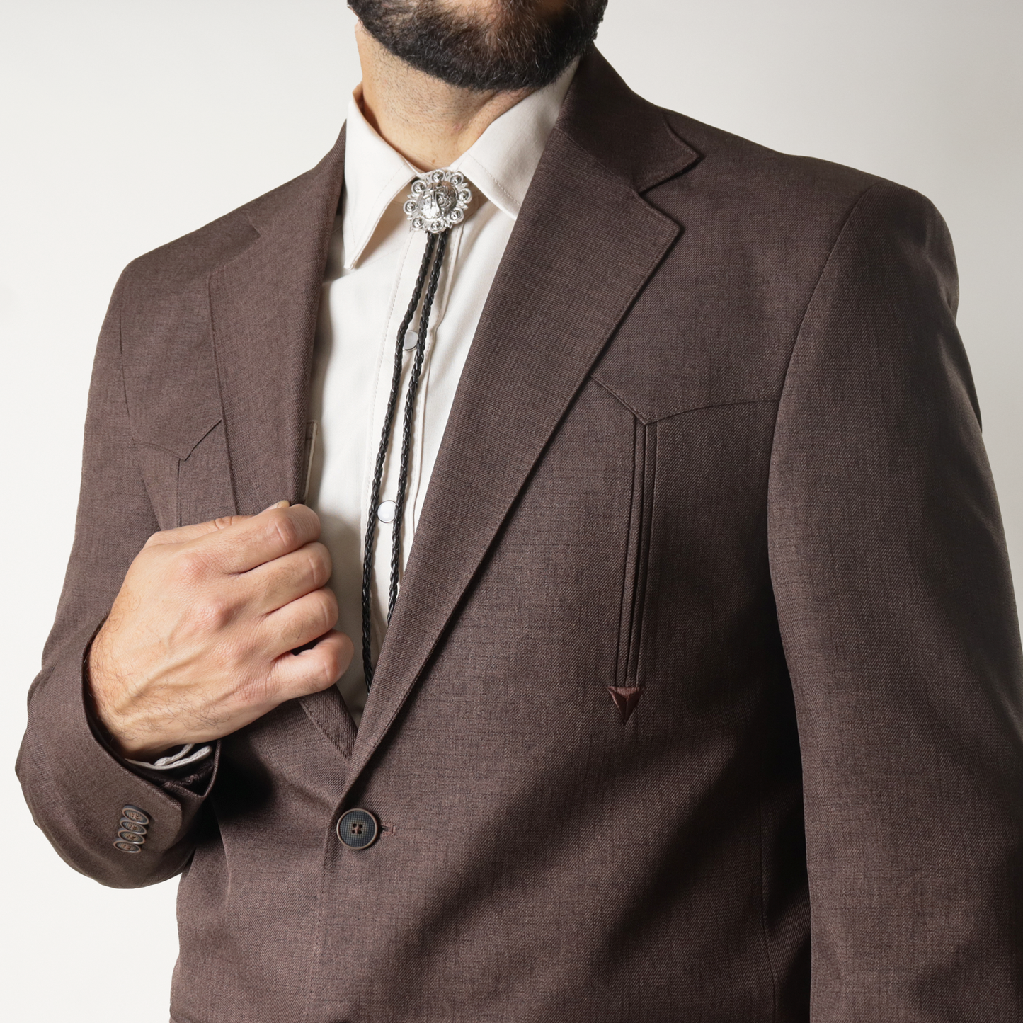 TCO-101 Traje Toledo Café Oscuro Liso