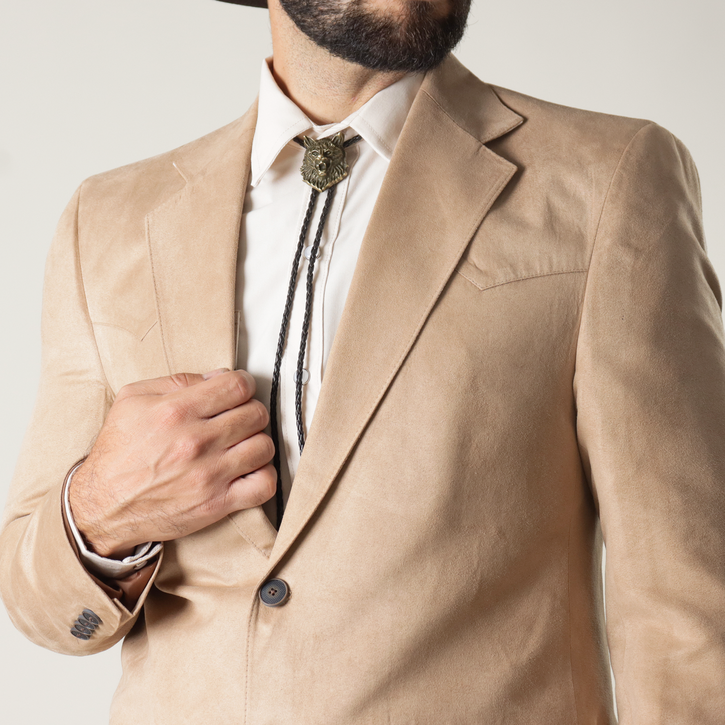 GTA-101 Saco de Gamuzina Camel Liso