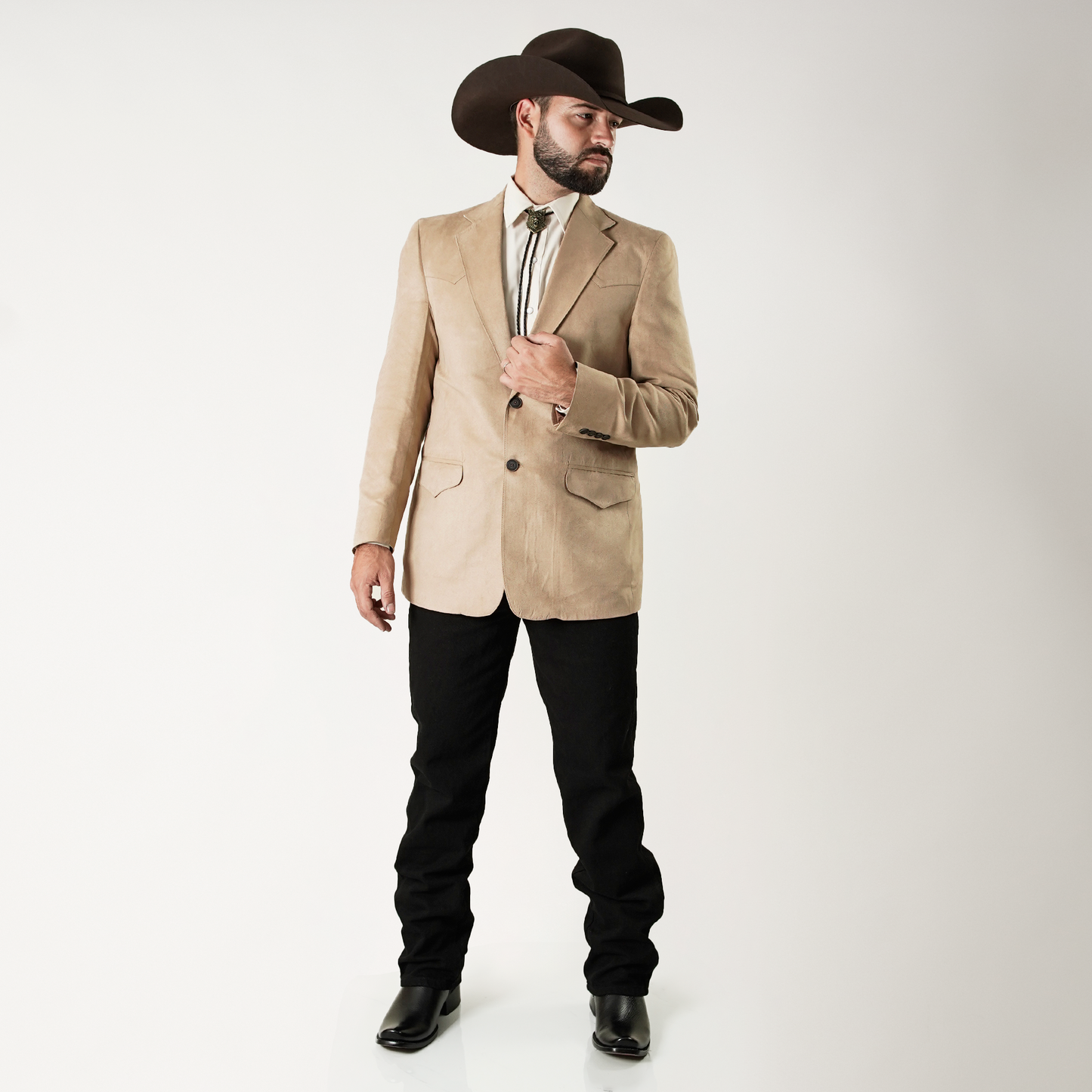 GTA-101 Saco de Gamuzina Camel Liso