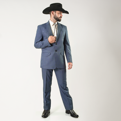 TAP-101 Traje Toledo Azul Pizarra Liso