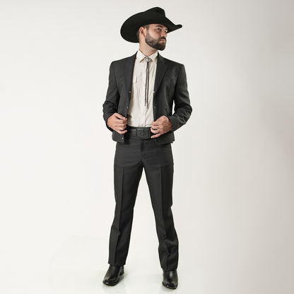 TNG-201 Traje Caporal Toledo Negro Liso