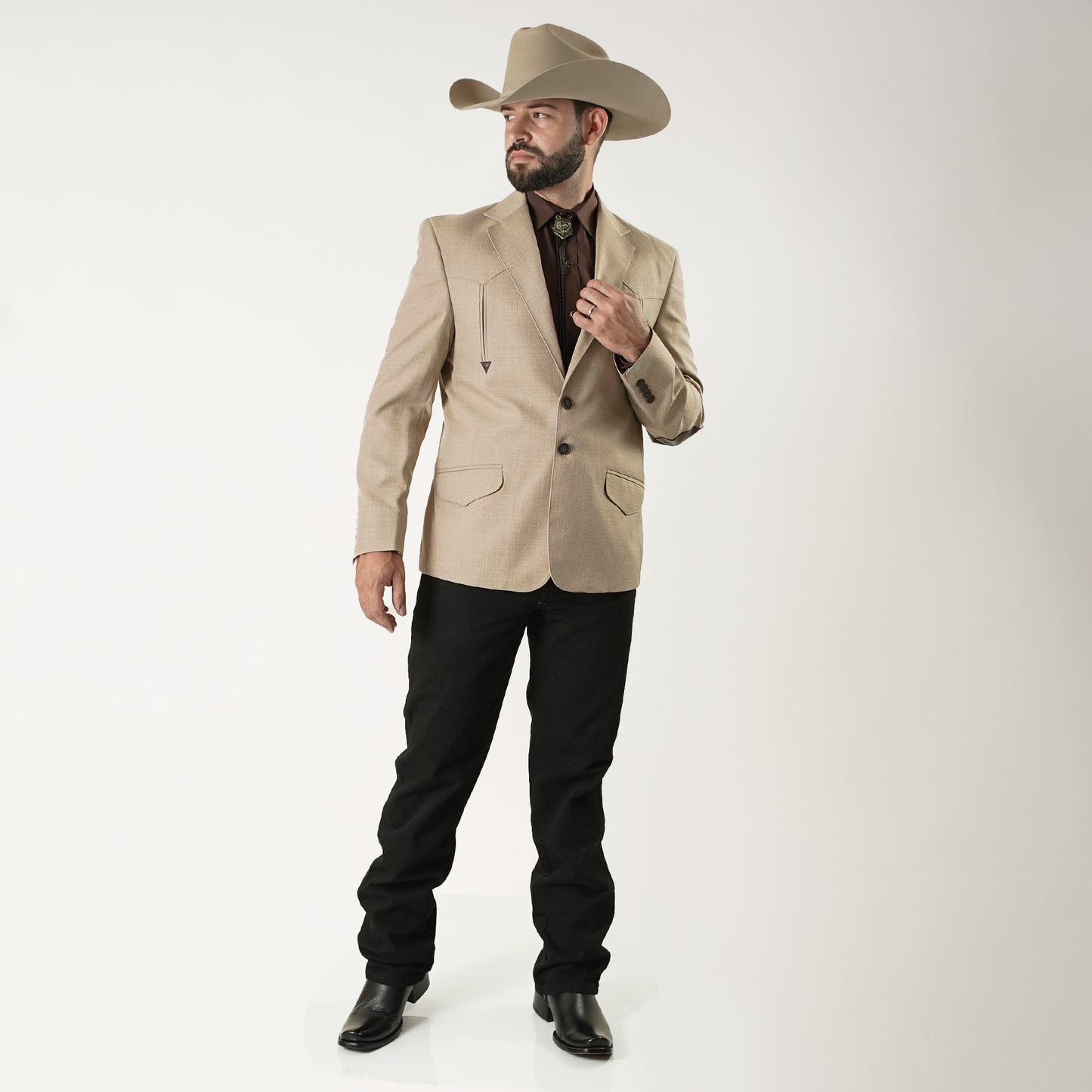 TCM-501  Saco Vaq Toledo Camel c/Coderas