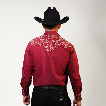 CAMISA VINO BORDADO RAMER 2