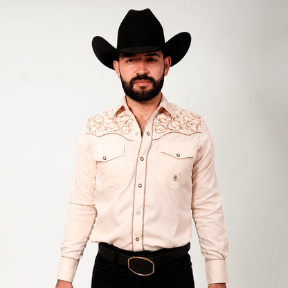 CAMISA KAKI BORDADO RAMER 2