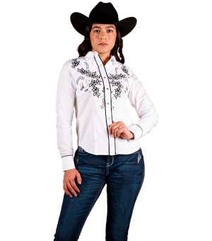 BLUSA DE DAMA TELA AMBASADOR BORDADO - 82422023000