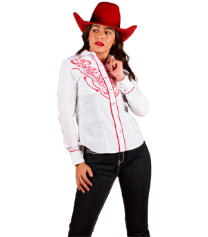 BLUSA DE DAMA TELA AMBASADOR BORDADO - 82423023000