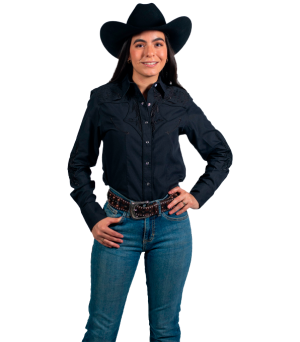 BLUSA DE DAMA TELA AMBASADOR BORDADO - 82427023001