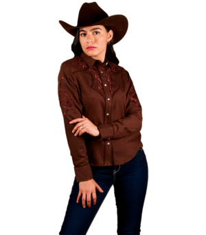 BLUSA DE DAMA TELA AMBASADOR BORDADO - 82427023002