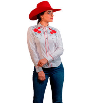 BLUSA DE DAMA TELA AMBASADOR BORDADO - 82432023000