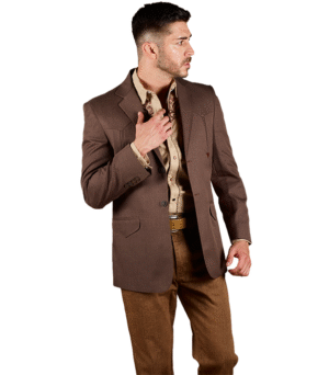 SACO DE CABALLERO TELA TOLEDO DOBLE ABERTURA CON CODERAS - TCO-501