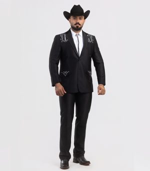 TRAJE DE CABALLERO MANTARRAYA Y BORDADO - NG-120-5